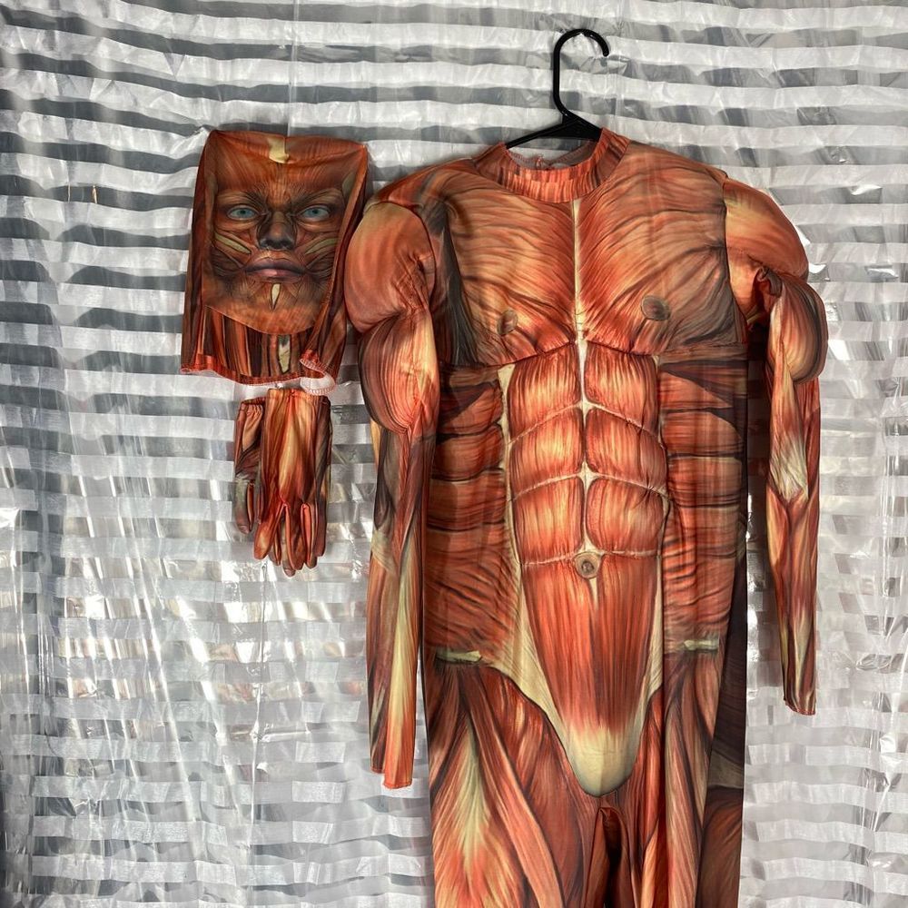 Muscle Man Skin Halloween Costume - Picture 2 of 7